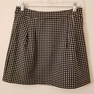 Black and Cream Polka Dot Skirt Size XS by The Limited